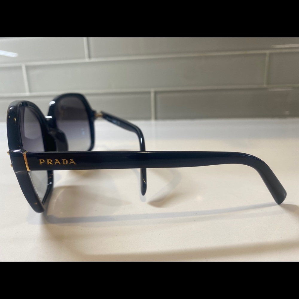 Prada SPR17M Sunglasses Black Gold - Picture 5 of 5